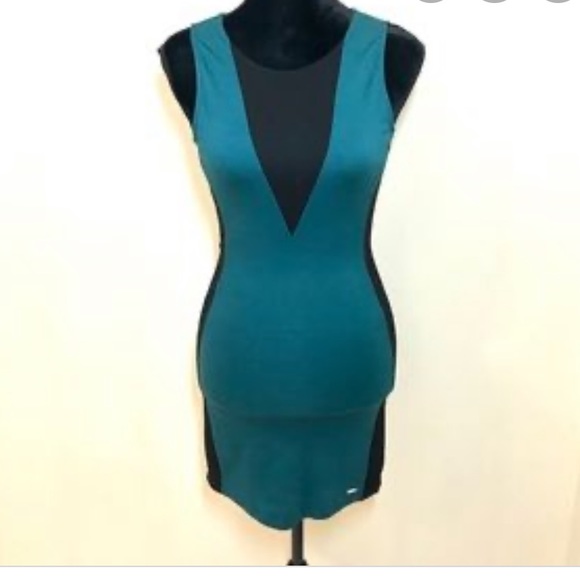 Dark teal Guess dress - Picture 1 of 5